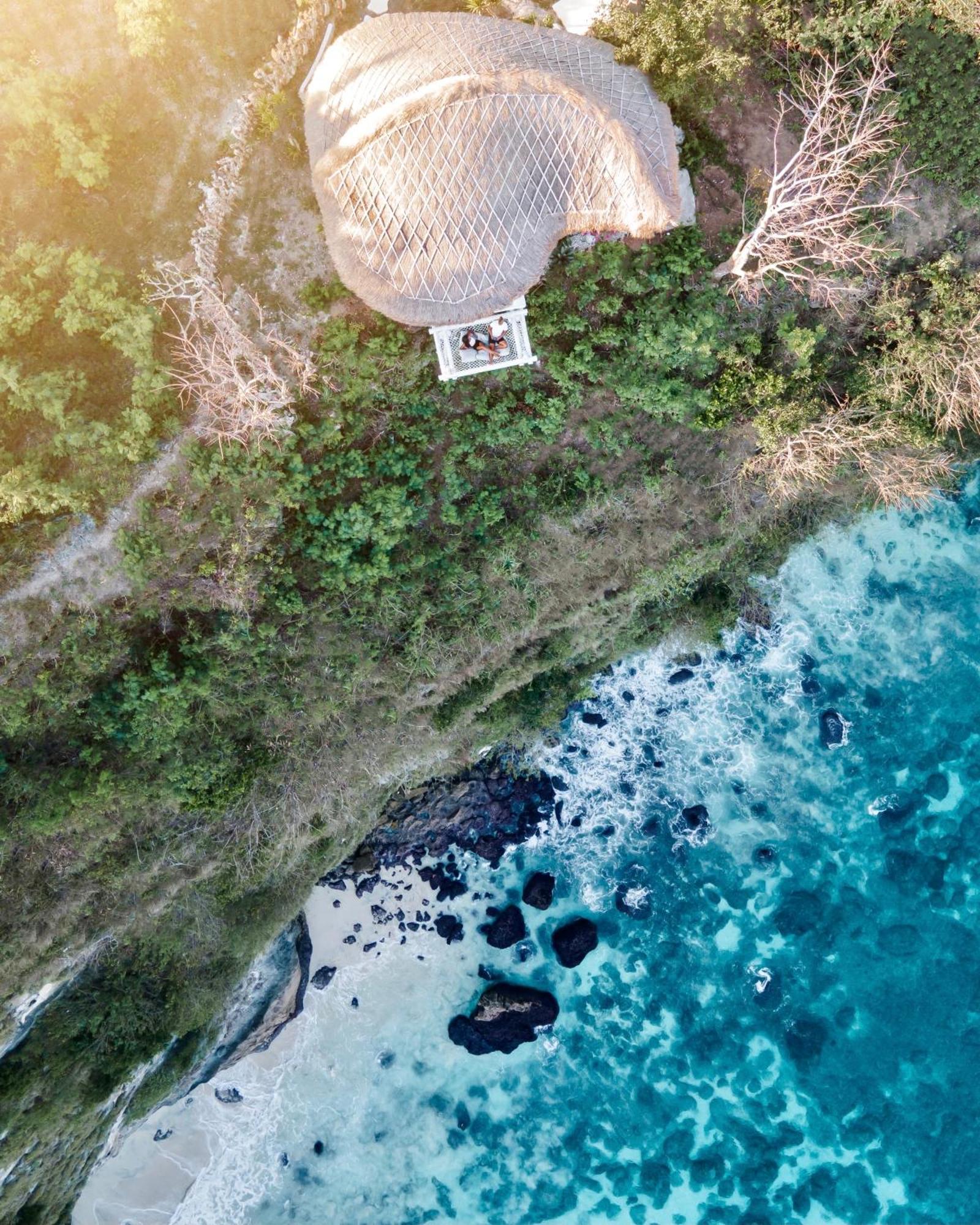 Tropical Glamping Nusa Penida Diamond Beach - Cliff Side Edge Polilit Eksteriør bilde