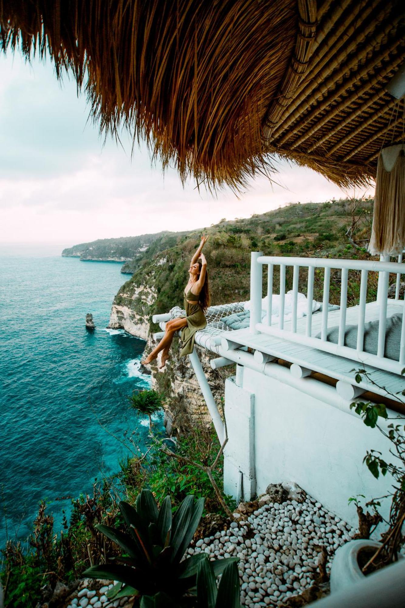 Tropical Glamping Nusa Penida Diamond Beach - Cliff Side Edge Polilit Eksteriør bilde