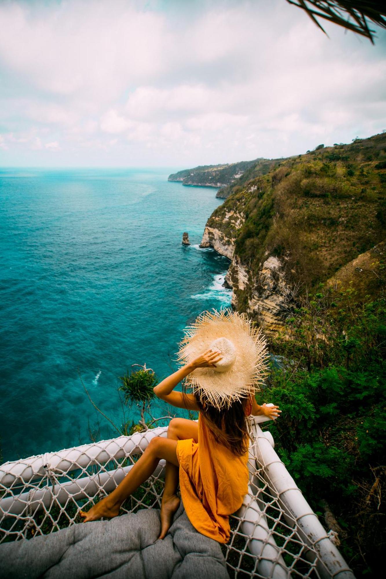 Tropical Glamping Nusa Penida Diamond Beach - Cliff Side Edge Polilit Eksteriør bilde
