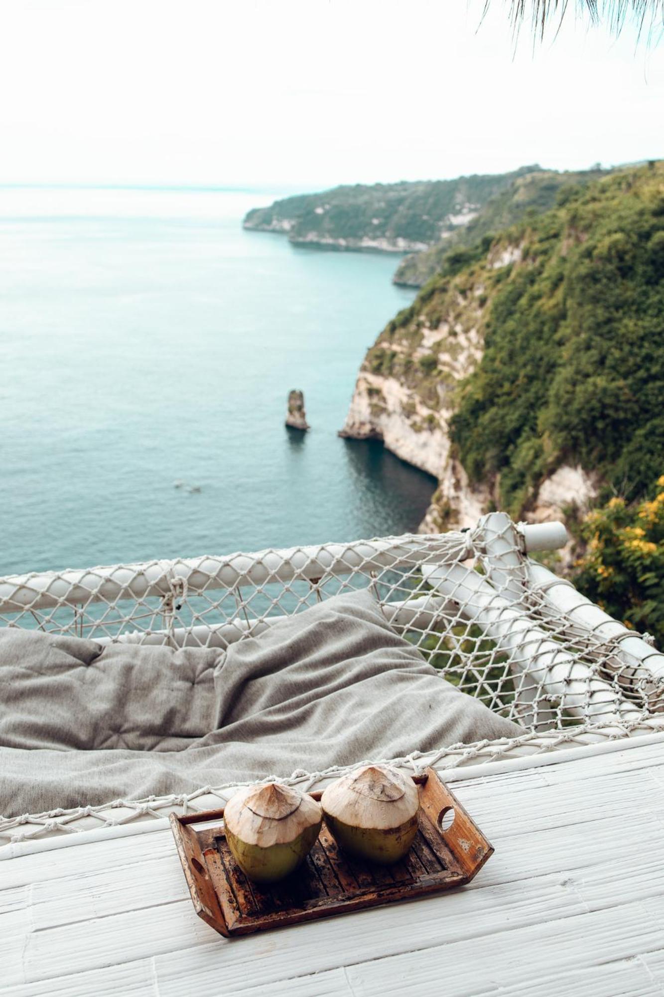 Tropical Glamping Nusa Penida Diamond Beach - Cliff Side Edge Polilit Eksteriør bilde