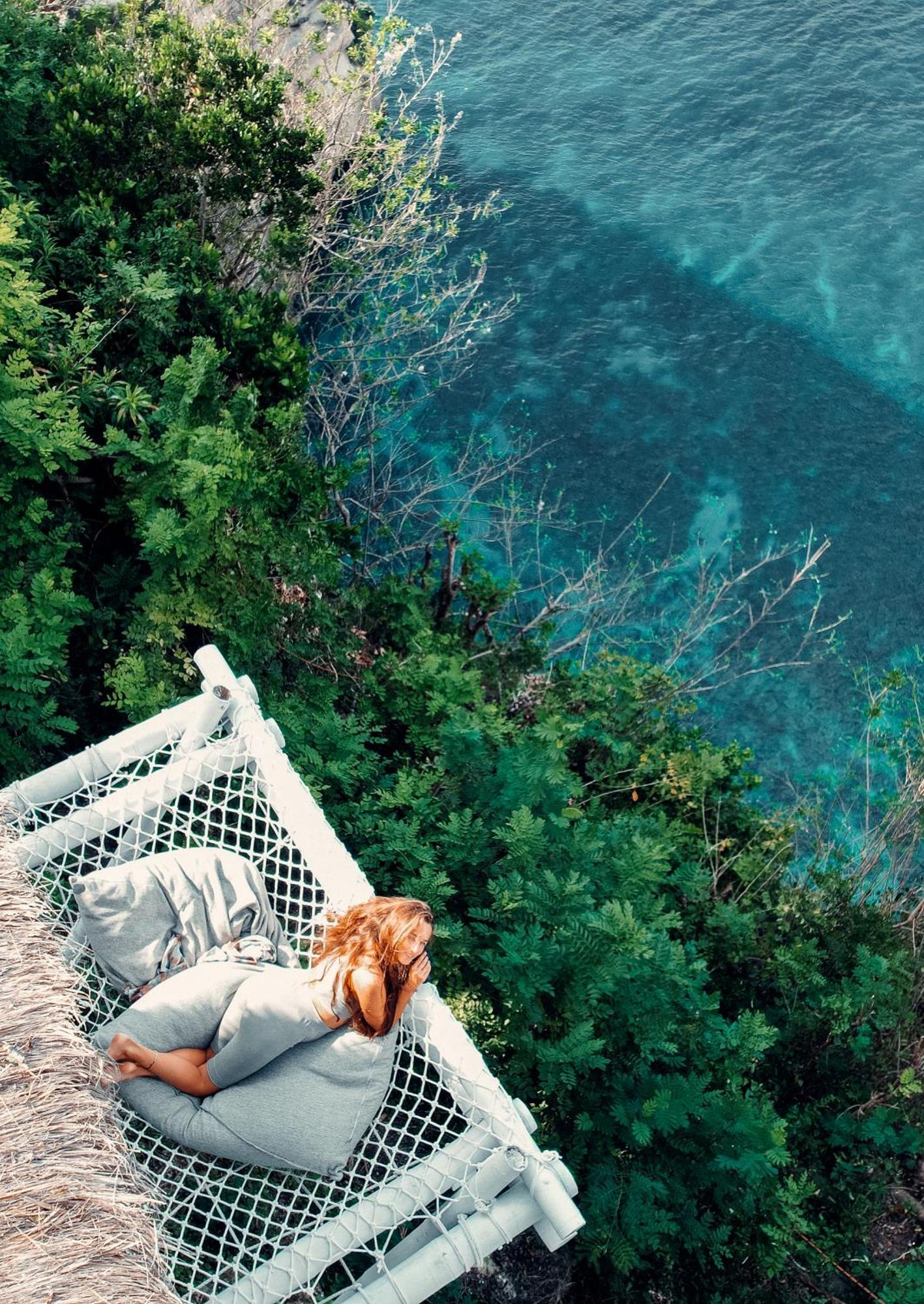 Tropical Glamping Nusa Penida Diamond Beach - Cliff Side Edge Polilit Eksteriør bilde