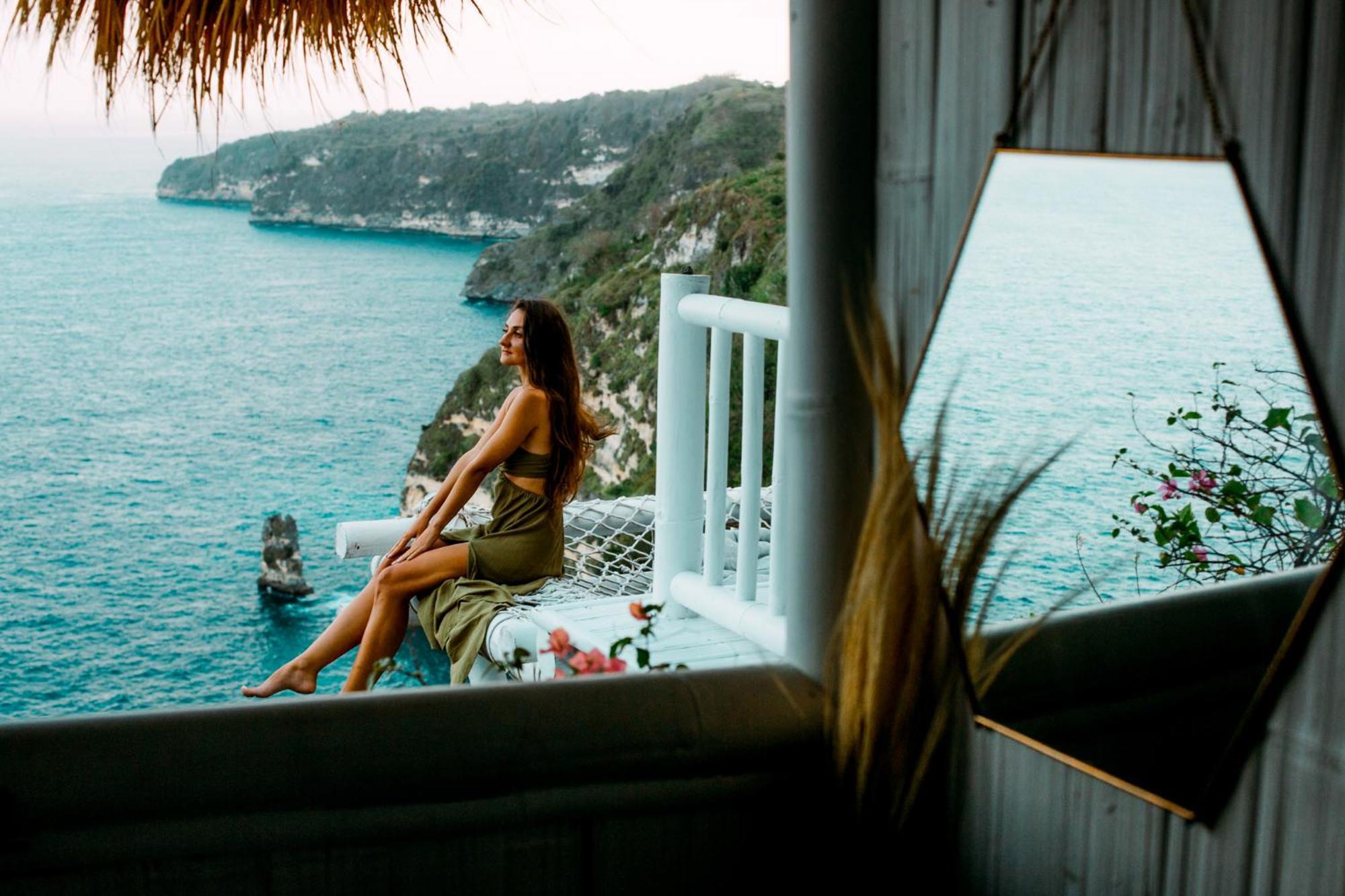 Tropical Glamping Nusa Penida Diamond Beach - Cliff Side Edge Polilit Eksteriør bilde